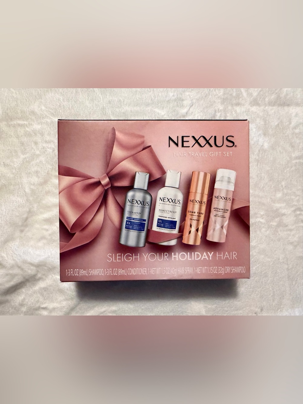 Nexxus Pink Travel Hair Care Gift Set - Travel Essentials